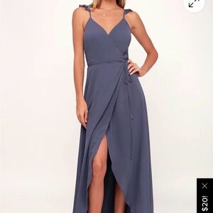 Lulu's High Low Wrap Dress